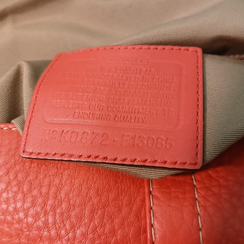 Coach Hamilton Crossbody Bag with Flap Closure Silver Hardware Pebbled Leather